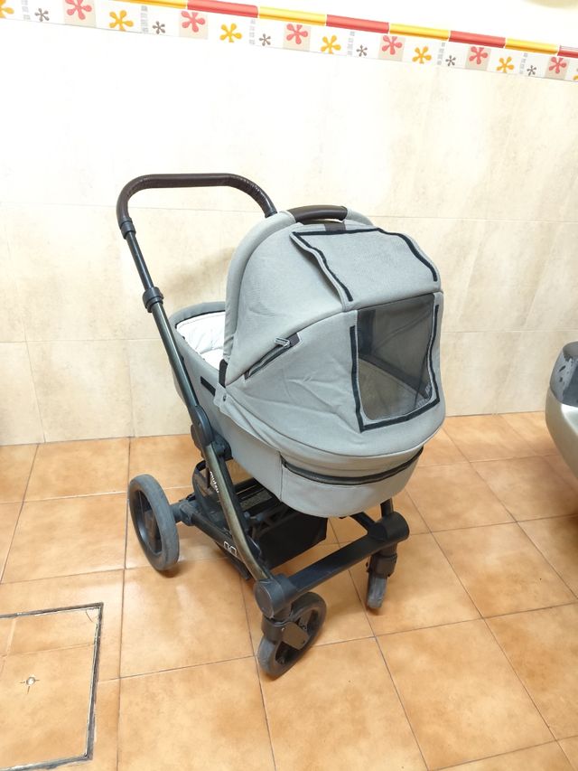 Carro de bebé MUTSY gris Capazo+Sillita+B.viaje