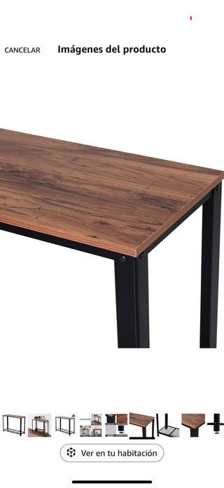 Mesa Industrial Madera y Metal