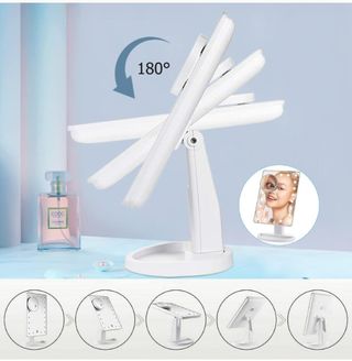 Espejo de maquillaje aumento  con luces LED
