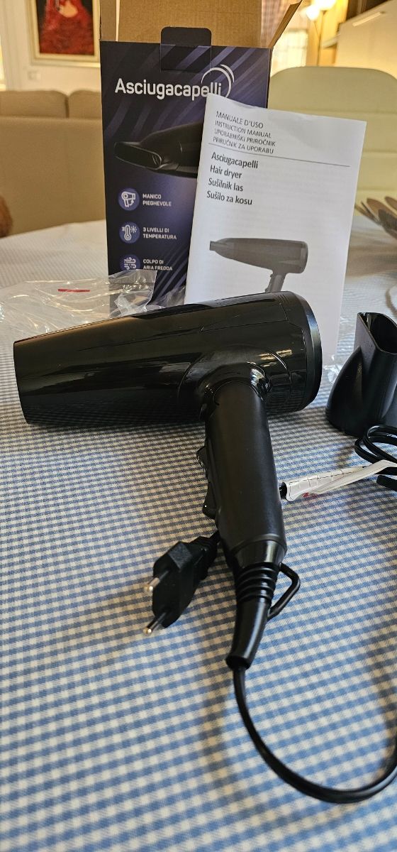 Asciugacapelli Pieghevole 1800-2200W