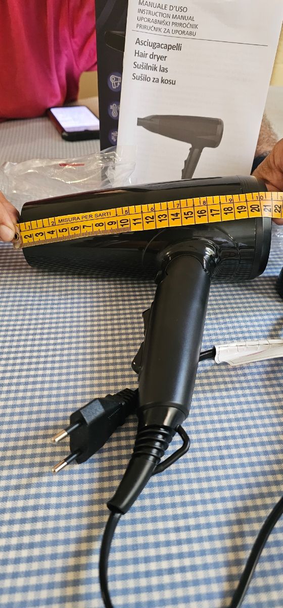 Asciugacapelli Pieghevole 1800-2200W