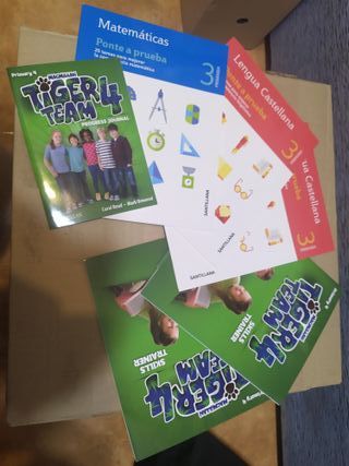 Libros de ejercicios primaria Lengua, Inglés y Mat