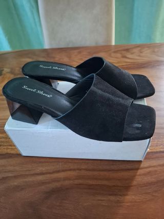 Sandali con tacco comodissimo Sweet Shoes neri