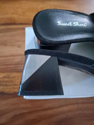Sandali con tacco comodissimo Sweet Shoes neri