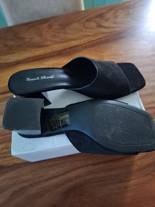 Sandali con tacco comodissimo Sweet Shoes neri