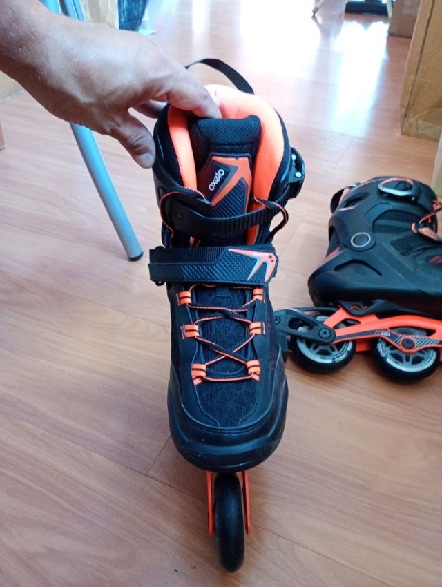 Patines Oxelo T44 Negro/Naranja