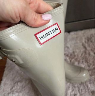 Botas de agua Hunter beige