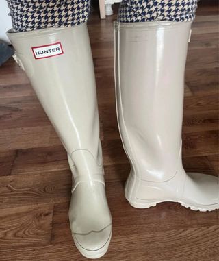 Botas de agua Hunter beige