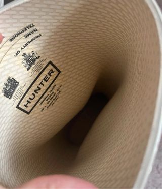 Botas de agua Hunter beige