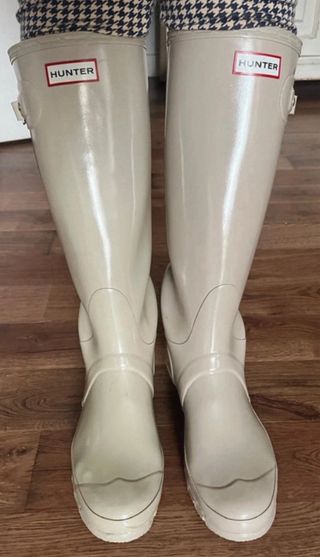 Botas de agua Hunter beige