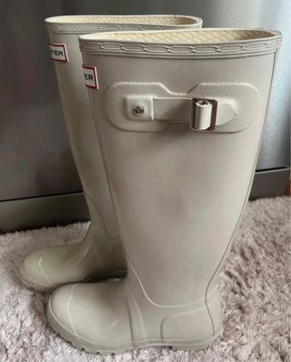Botas de agua Hunter beige