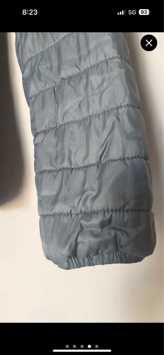 Chaqueta Quechua senderismo acolchada gris