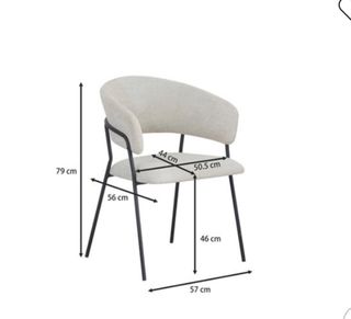 2 Sillas Comedor Diseño. Modelo GLORIA CONFORAMA