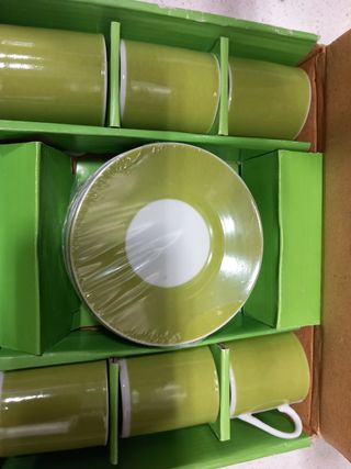 Juego de café item de 6 piezas verde