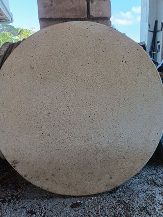 Tablero de mesa redondo de piedra 80cm