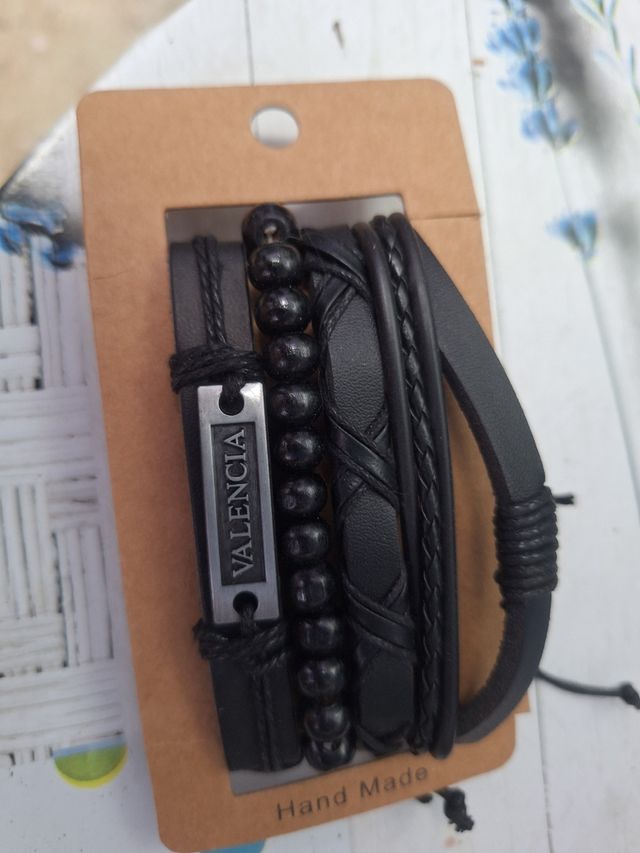 Pulsera de cuero para hombre