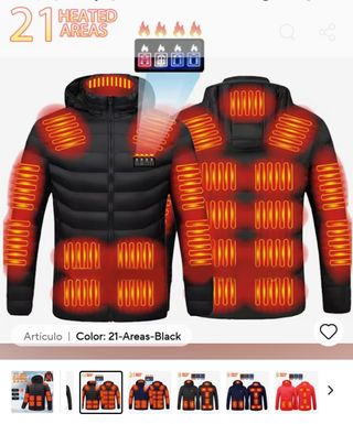 Chaqueta Calefactable 21 Zonas Hombre/Mujer