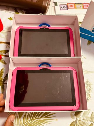 Tablet Infantil Rosa con Funda Protectora