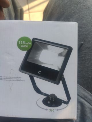 Foco LED Exterior 115lm/W 4000K Negro