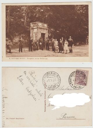 Cartolina S. Andrea Bagni Sorgente Solforosa