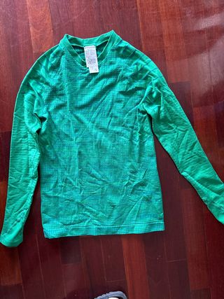 Camiseta deportiva verde Decathlon niño