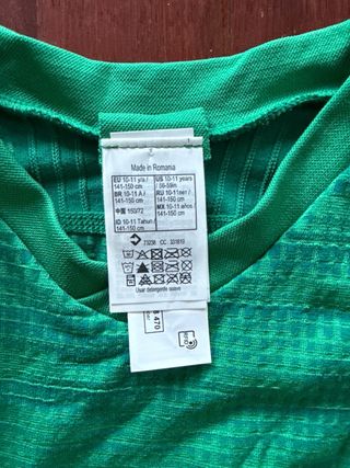 Camiseta deportiva verde Decathlon niño