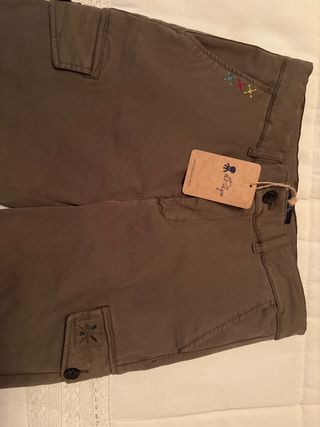 Pantalón El Pulpo niño verde oliva
