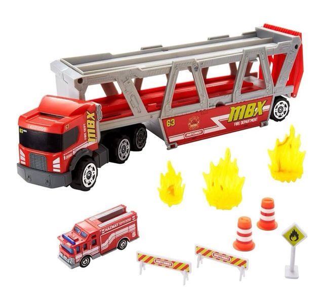 Camion dei pompieri Matchbox MBX Fire Rescue Hauler