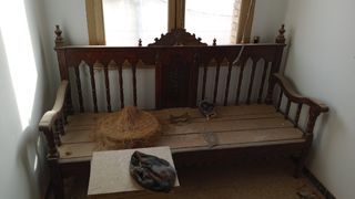Banca antigua de madera