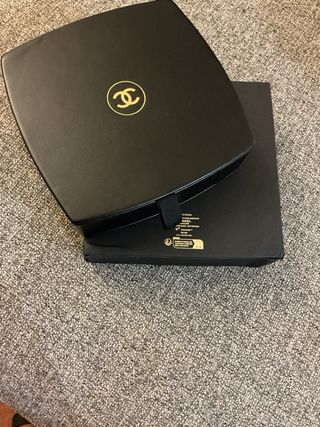 Custodia Chanel Pelle Nera con Specchio