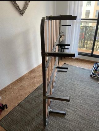 Somier metálico con láminas de madera