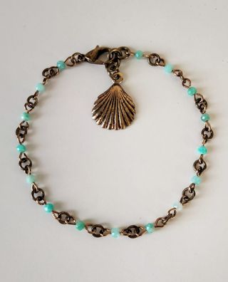 Bracciale Amazzonite con Conchiglia