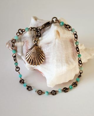 Bracciale Amazzonite con Conchiglia
