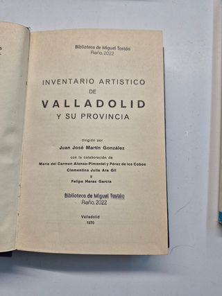 Inventario Artístico Valladolid y Provincia