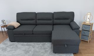 Sofá Cama, Arcón, Chaiselong. Emma Gris. ¡OFERTA!
