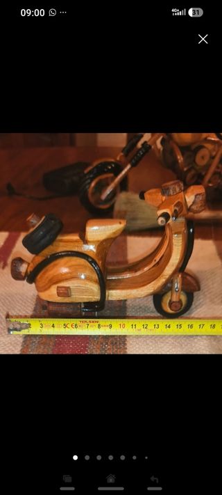 Vespa in Legno Cm 17 - Modellismo Statico Vintage