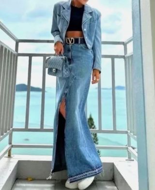 Falda  denim Zara