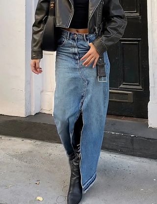 Falda  denim Zara