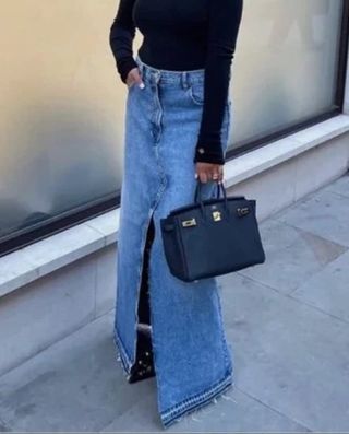 Falda  denim Zara