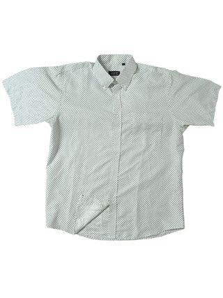 Camisa ZQY'S L Blanca Lunares Negros