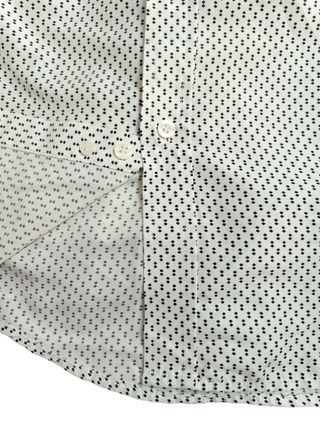 Camisa ZQY'S L Blanca Lunares Negros