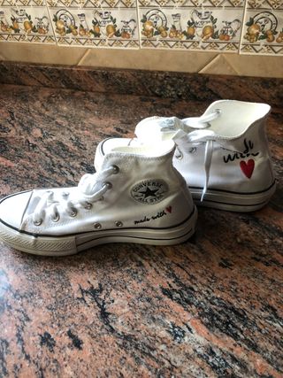 Converse Blancas Hi Top