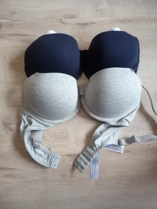 2 x Sujetador Iris & Lilly 85E Negro/Gris