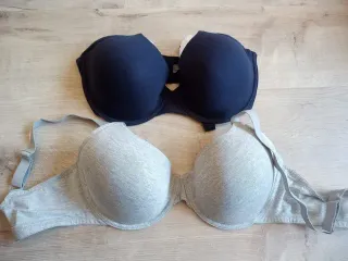 2 x Sujetador Iris & Lilly 85E Negro/Gris