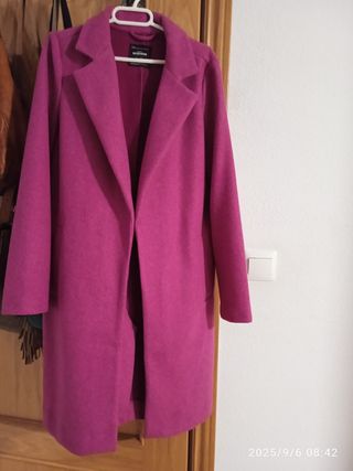 Abrigo rosa mujer