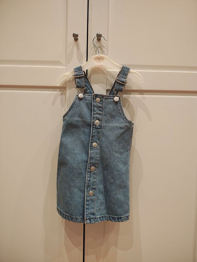 Peto Vestido Vaquero Niña 3 Años