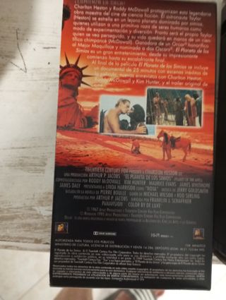Películas VHS trilogía del Planeta de los simios
