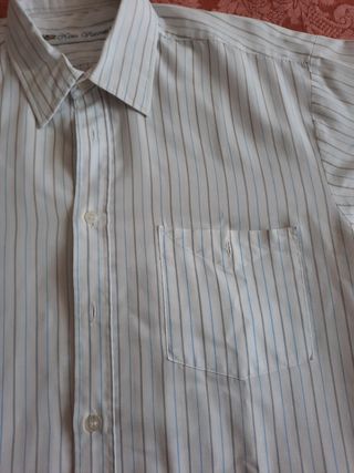 Camisa Hino Visconti Rayas Azul, Gris y Blanco