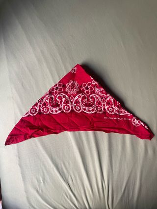 Pañuelo Bandana 100% Algodón Rojo y Blanco