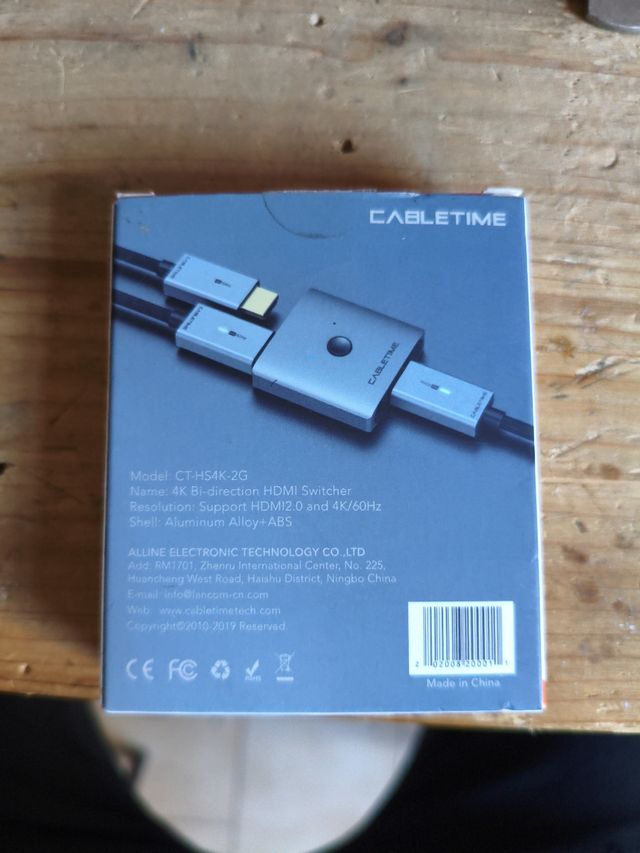 CABLETIME Switch HDMI 4K 2-in-1 Bi-Direction